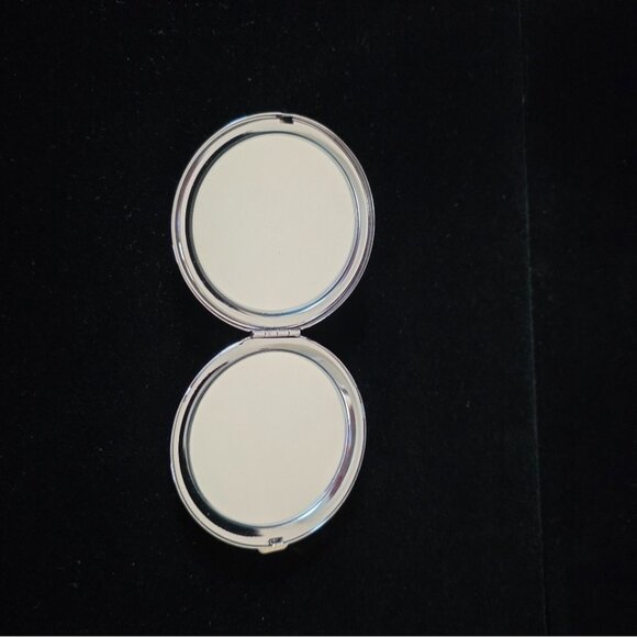 Brighton Silver-Tone Heart Embossed Compact Mirror W/ Drawstring Pouch - Picture 5 of 5